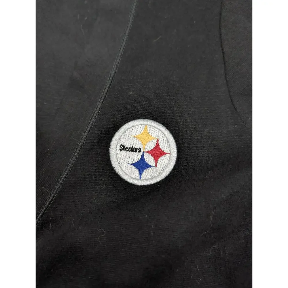 Pittsburgh Steelers Cutter & Buck Lakemont Victory Women's Black Cardigan Sz S/P